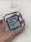 Vintage Hamm s Beaver The Beer Refreshing Glass Ashtray Nice One