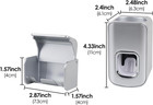 Wall-mounted Toothbrush Holder With Cover And Automatic Toothpaste Dispenser