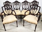 Kindel Dining Chairs Mahogany Shield Back Model 76-082 Set Of 6