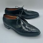 Unworn 60s   Florsheim Imperial 9 5c Black Wingtip One Eyelet Derby Vintage Nos