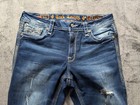 Rock Revival Betty Easy Boot Jeans Women s Size 31 Dark Wash Distressed