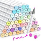 Pastel Markers  61 Colors Dual Tip Art Markers Sketch Pens Permanent Alcohol    