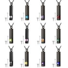 Cz Birthstone Urn Pendant Necklace Cremation Ashes Keepsake Memorial 12 Colors