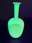 Antique Josef Riedel Bohemian Czech Perfume Bottle Uranium Glass Circa 1890