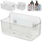 Bathroom Shower Caddy Shelf Organizer Rack Storage Holders Wall Mounted Plastic