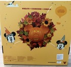Disney Parks Halloween Fall Mickey Mouse Pumpkin Light Up Wreath New         