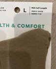 Sugar Free Sox Health   Comfort Khaki Socks - Size Large 7-12 - New  