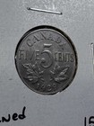 1929 Canada 5 Cents Cleaned