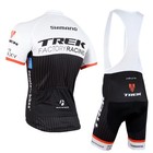 Mtb Cycling Jersey Set Men Short Sleeve Shirt  3d Gel Padded Bib Shorts Pocket
