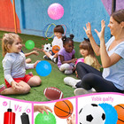Green safe Toddler Ball Set - 5 Soft Outdoor Balls For Kids 1-3  Soccer  Basketb