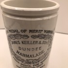 Antique James Keiller   Sons Dundee Marmalade Crock Jar Late 1800   s