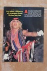 Nikki Sixx Signed Autographed Motley Crue 8x10 Magazine Photo 1986 Theatre Tour
