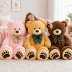 Giant Teddy Bear Lifesize Soft Plush Stuffed Animal With 4 Feet Chocolate Brown