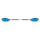 Kayak Paddle 2 Piece 84in Blue Lightweight Curved Shaft Aluminum Fiberglass