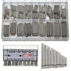 Stainless Steel Watch Band Spring Bars Strap Link Pins Tool  360pcs 8mm - 25mm 