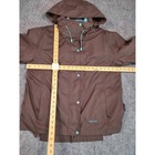 Eous Equestrian Riding Jacket Waterproof Hooded Brown Women s Xl 3-1