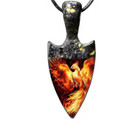 Phoenix Bird Spearhead Necklace Native American Jewelry Nature Pendant