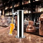 Stainless Steel Draft Beer Tower Set Single Tap Faucet Wine Single Head Beer Tow