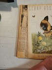 Vintage 15  11  Scrapbook Full Of Newspaper   Magazine Clippings Cover Is Loose 