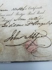 1837 Hand Written Stock Certificate For New York Providence And Boston Railroad