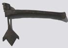 An Old Antique Forged Iron Ceremonial African Adze Knife Chokwe Congo  26
