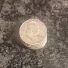  lot Of 10  Franklin Half Dollar Silver Coins Circulated   5 Face Value