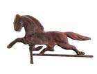 Vintage 26  Copper Running Horse Weathervane Topper Primitive Folk Art