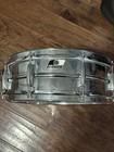 Vintage Ludwig Acrolite 14x5 Aluminum Snare Drum     Black   White Badge
