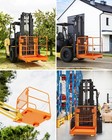 Forklift Safety Cage 36 x36  Forklift Man Basket W double-chain Guardrail 1200lb