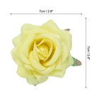 12 Pcs Rose Flower Hair Clips 3 Inch Flower Hair Pins Flower Brooch  Yellow