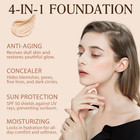 4 In 1 Foundation With Spf 50   Longwearing   Waterproof  Color Changing Hydrati