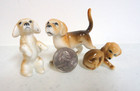Vintage Miniature Porcelain Beagle Figurines - Set Of 3