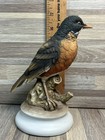 Vintage Stunning Hand Painted 7  Robin Bird Figure By Lefton Kw1282