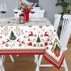 Square Christmas Tablecloth 70x70 Inch  70  X 70   square  Christmas Elements