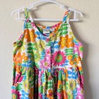 Zyno Vintage Multicolor Floral Cotton Button Front Sundress Size 4t Retro 90s