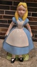 Vintage Ceramic Disney Alice In Wonderland Alice Figurines Japan Stamp