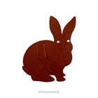      Hermes Petit H Rabbit Ribbon Charm - Brown Leather