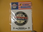 First Responders Heroes Emt fire police Adhesive Medallion Coin read Description