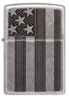 Zippo Armor Antique Silver Flag Windproof Pocket Lighter  28974