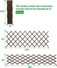 Expandable Wood Trellis For Climbing Plants  47 2  Garden Wall