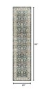  Runner Rug-2x8 Washable Distressed Hallway Runner Oriental Medallion Carpet 