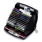 Genuine Leather Credit Card Holder Case Rfid Card Wallet Travel Passport Wall   