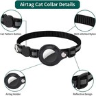 Airtag Cat Collar Reflective Air Tag Dog Pet Collar With Bell Breakaway Safety