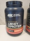 Lot Of 3x24 Oz Optimum Nutrition 100  Whey Protein  Straw  Choc  Van  Exp 10 27