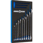 Combination Wrench Organizer Tray W  Variable Size Channels For 12 Sae Or Metric