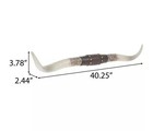 Western Americana Steer Horn Large Rustic Studded Longhorn Wall Decor Resin New