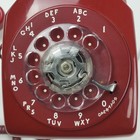 80s 1979 Red Bell System Western Electric Rotary Dial Desk Model Telephone Phone