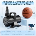 175w 3000 Gph Heavy Duty Submersible Pond Water Pump