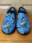 Sloggers Women Size 9 Bumble Bee Flower Rain Garden Shoes New Blue Daisy Slip On