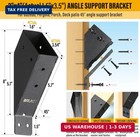 4pc 45  -degree Angle Support Bracket  2x4  actual 1 5  x3 5    Angle Bracket  Su